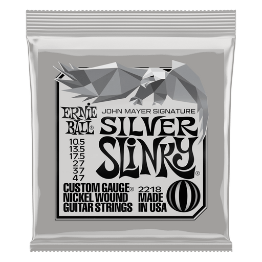 Ernie Ball John Mayer Silver Slinky Wound Electric Guitar Strings - 10.5-47