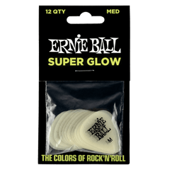 Ernie Ball Super Glow Celluslose Medium Picks (12 Pack)