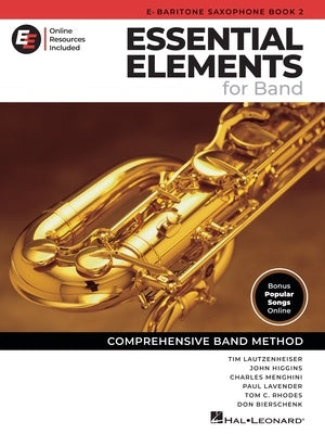 Essential Elements for Band NEW 2025! - Eb Baritone Sax Book 2