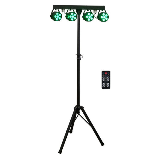 Event Lighting Instant Light Show System - 4 x Compact RGB Washers on Stand
