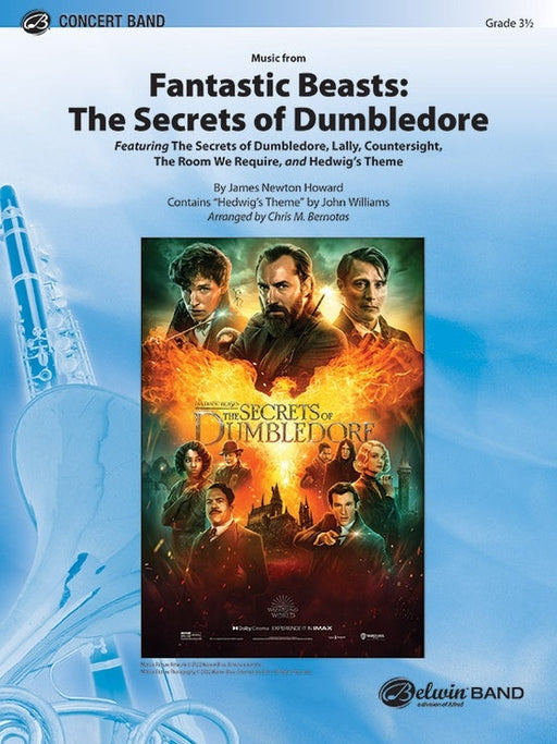 Fantastical Beasts The Secret of Dumbledore - Concert Band Chart Grade 3.5