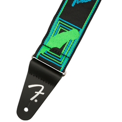 Fender 2 Inch Monogrammed Neon Guitar Strap
