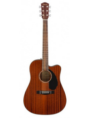 Fender CD-60SCE Dreadnought Acoustic Guitar - All Mahogany