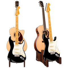 Fender Deluxe Wooden 2-Tier Guitar Stand