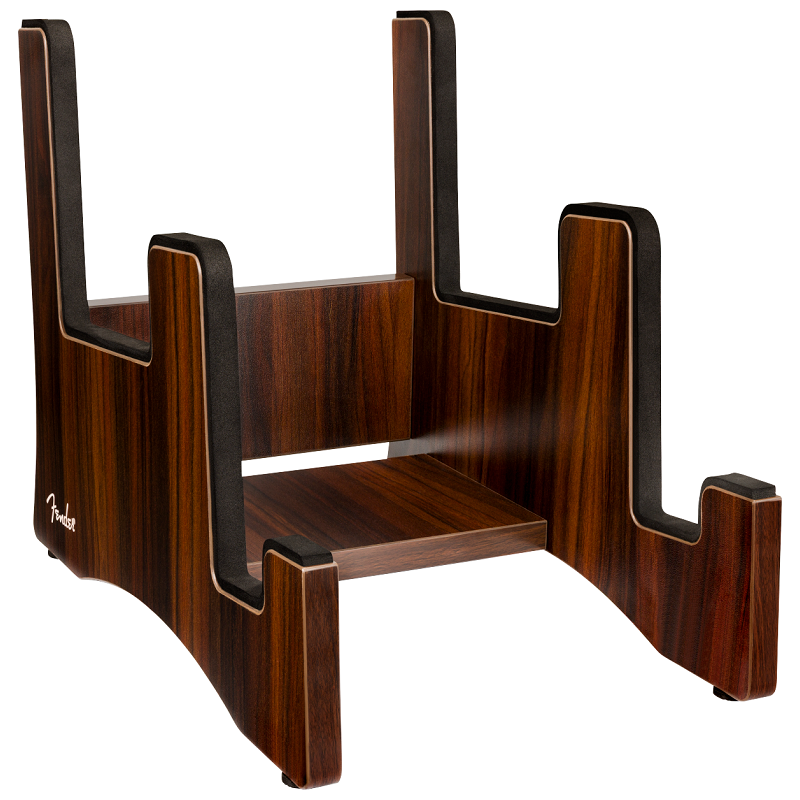 Fender Deluxe Wooden 2-Tier Guitar Stand