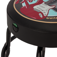 Fender Guitars & Amps Black Barstool with Pick Pouch 24