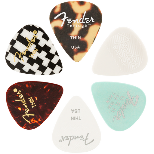 Fender Material Medley Picks, 351 Shape 6-Pack - Various
