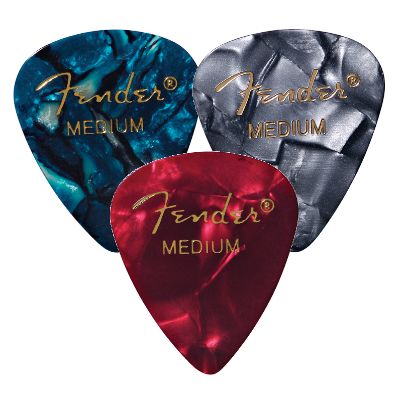 Fender Premium Celluloid Medium Picks 12-Pack