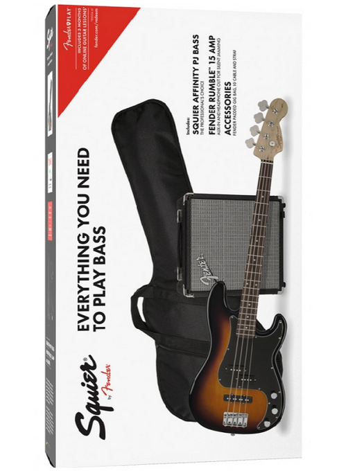 Fender Squier Affinity Series Precision PJ Bass Guitar Pack