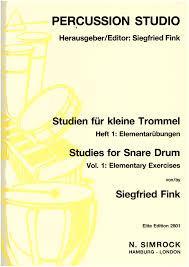 Fink - Solobook For Snare Drum Vol 1-Percussion-Simrock-Engadine Music