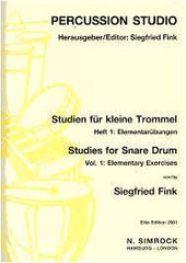 Fink - Solobook For Snare Drum Vol 1-Percussion-Simrock-Engadine Music