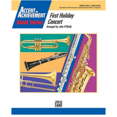 First Holiday Concert, Arr. John OReilly Concert Band Chart Grade 1-Concert Band Chart-Alfred-Engadine Music