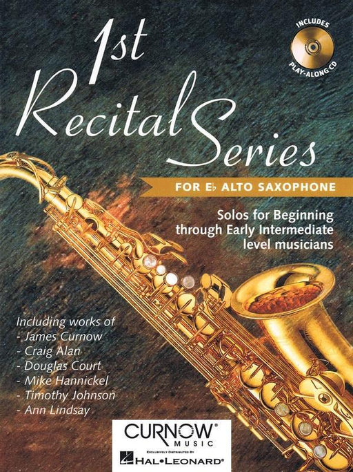 First Recital Series, Alto Saxophone Book & CD-Woodwind-Curnow Music-Engadine Music