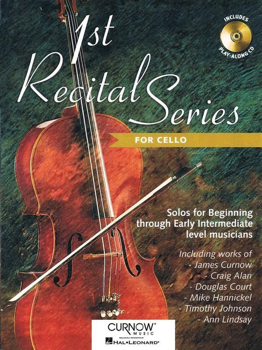 First Recital Series, Cello Book & CD-Strings-Curnow Music-Engadine Music