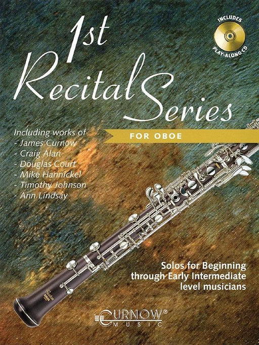 First Recital Series, Oboe Book & CD-Woodwind-Curnow Music-Engadine Music