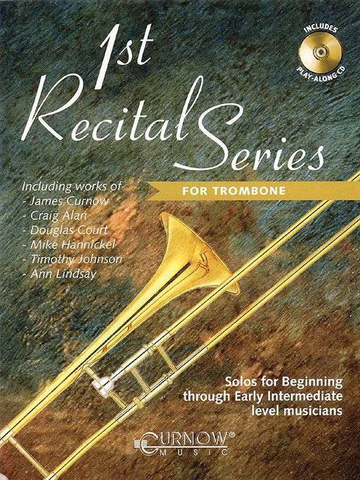 First Recital Series, Trombone Book & CD-Brass-Curnow Music-Engadine Music