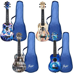 Flight ABS Travel Series Soprano Ukulele - Various Designs