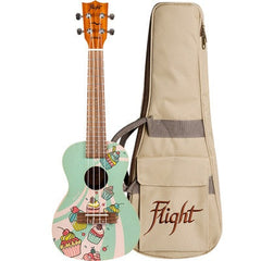 Flight AUC33 Cupcake Concert Ukulele with Bag
