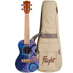 Flight AUC33 Stardust Concert Ukulele with Bag