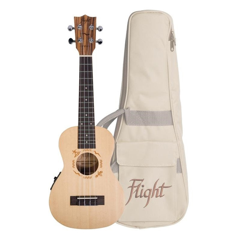 Flight CEQ SP/ZEB Electro-Acoustic Concert Ukulele