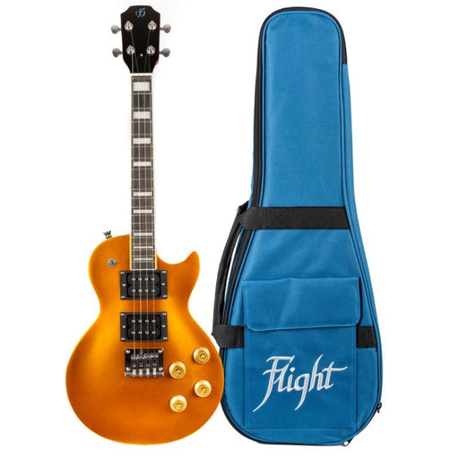 Flight Centurion GT Solid Body Electric Tenor Ukulele - Goldtop SC Shape