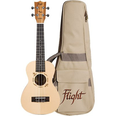 Flight DUC525 Concert Ukulele with Bag