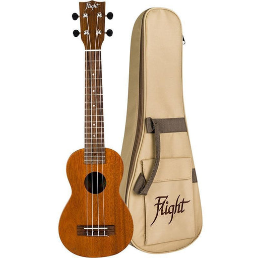 Flight LUS5 Long Neck Soprano Ukulele with Bag-Ukulele-Flight-Engadine Music