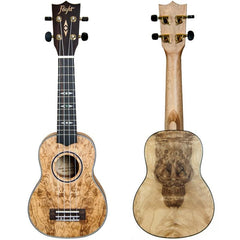 Flight DUS410 QA Quilted Ash Soprano Ukulele with Bag-Ukulele-Flight-Engadine Music