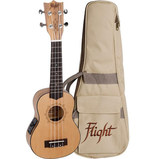 Flight Soprano Electro-Acoustic Ukulele with Bag
