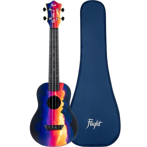 Flight TUC-EE Sunset Print Travel Concert Ukulele