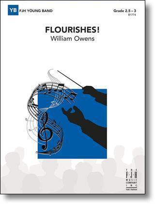 Flourishes! William Owens Concert Band Grade 2.5-3-Concert Band-FJH Music Company-Engadine Music