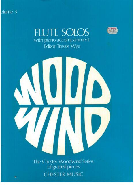 Flute Solos Vol 3 (Wye) Flute & Piano-Woodwind-Chester Music-Engadine Music