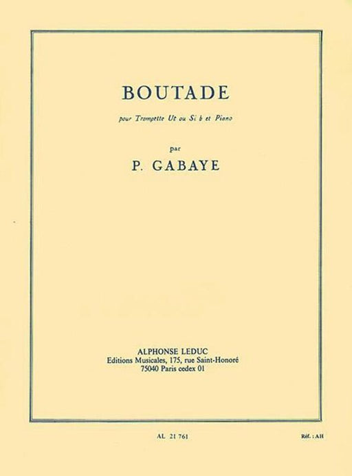 Gabaye - Boutade Trumpet & Piano