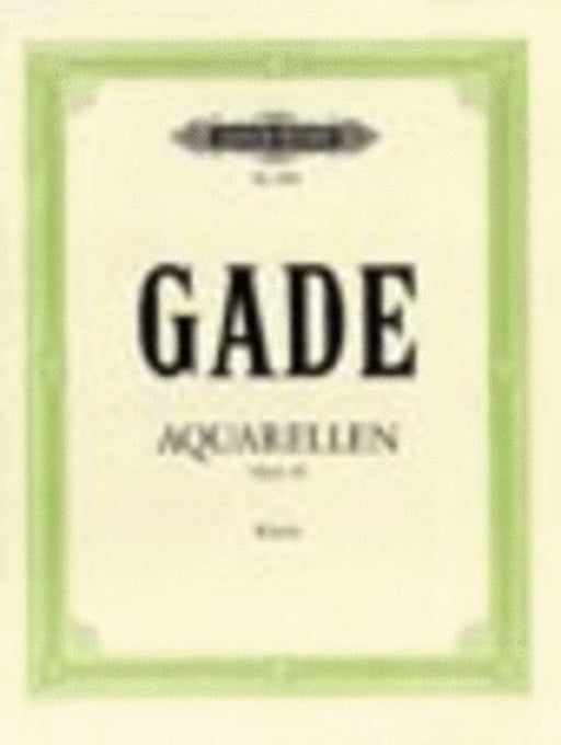 Gade - Aquarelles Op. 19, Piano