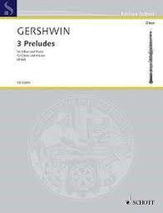 Gershwin - 3 Preludes, Oboe & Piano-Woodwind-Schott Music-Engadine Music