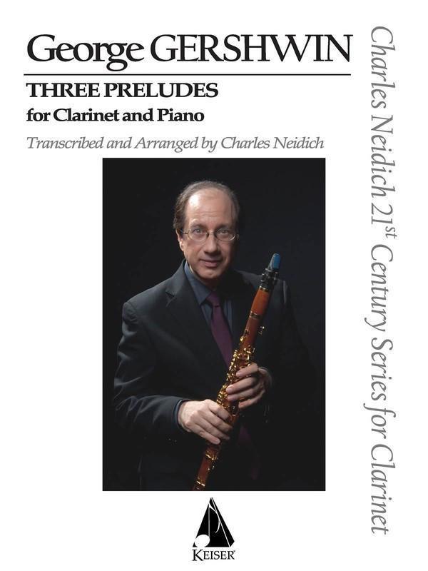 Three Preludes - Clarinet and Piano-Woodwind-Lauren Keiser Music Publishing-Engadine Music