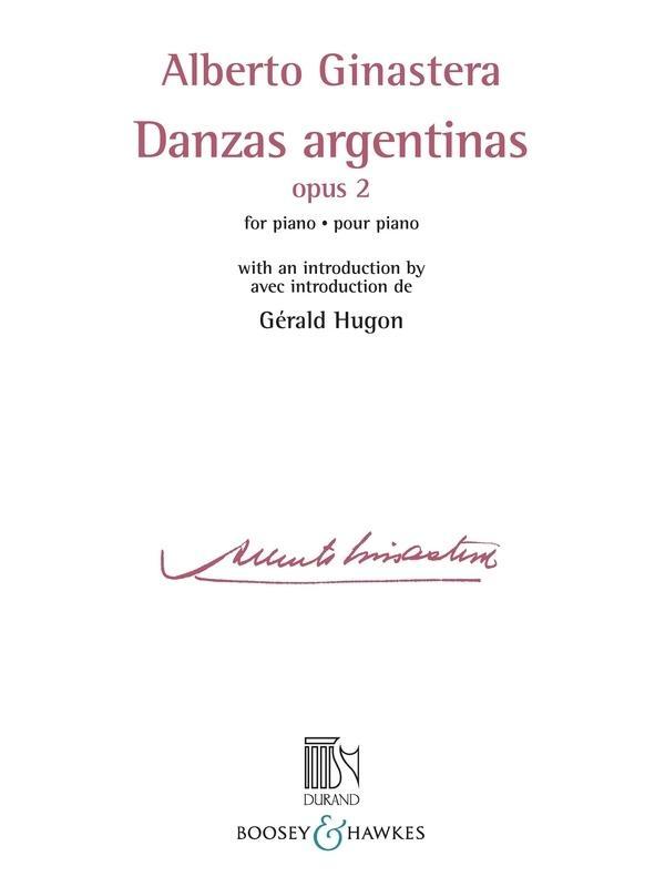 Ginastera - Danzas Argentinas Op. 2, Piano