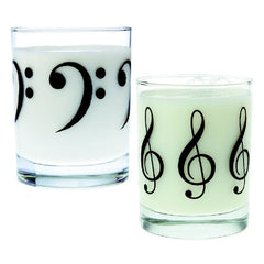 Glass Tumbler with Black Clef Imprint - Various