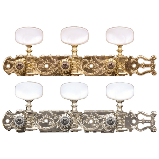 Gotoh Classical Plated Machine Heads Pearloid Buttons (3-a-side)