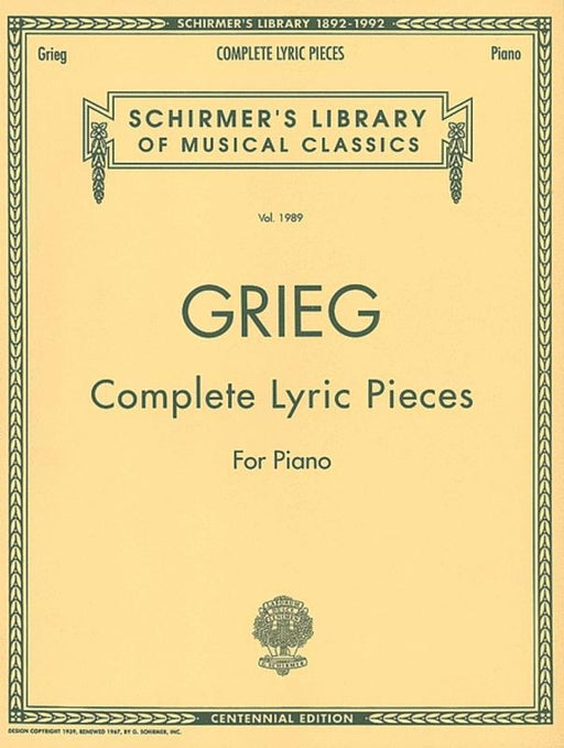 Grieg - Complete Lyric Pieces (Centennial Edition)s, Piano