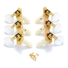 Grover Classical Machine Heads Deluxe Nickel | Gold (3-a-side)