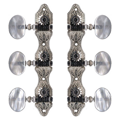 Grover Classical Machine Heads Deluxe Nickel | Gold (3-a-side)