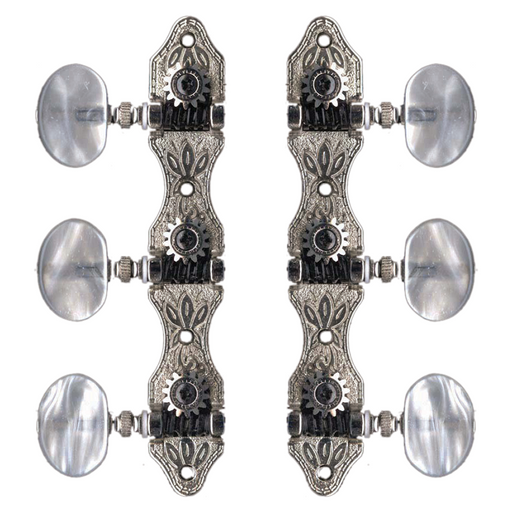 Grover Classical Machine Heads Deluxe Nickel | Gold (3-a-side)