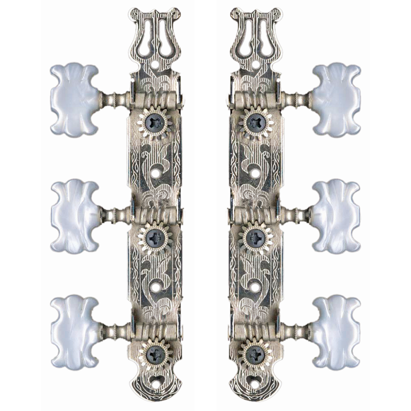 Grover Classical Machine Heads Pearloid Butterfly Buttons (3-a-side)