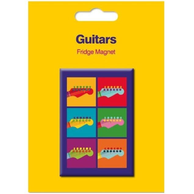 Guitar Theme Fridge Magnet Pop Art Style