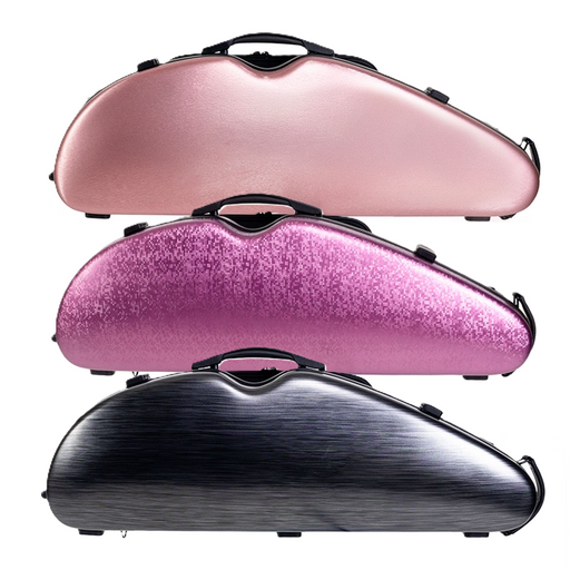 HQ Nouveau PC Half Moon Violin Case Adjustable 4/4 - 1/2