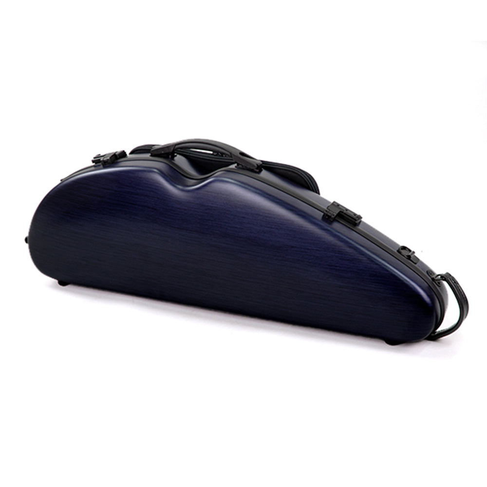 HQ Polycarbonate Half Moon Violin Case - Adjustable 4/4 - 1/2