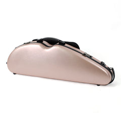HQ Polycarbonate Half Moon Violin Case - Adjustable 4/4 - 1/2