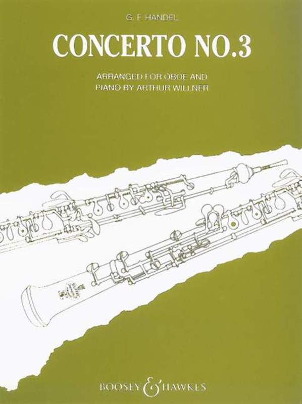 Handel - Concerto No. 3 G Minor HWV 287 Oboe/Piano-Woodwind-Boosey & Hawkes-Engadine Music