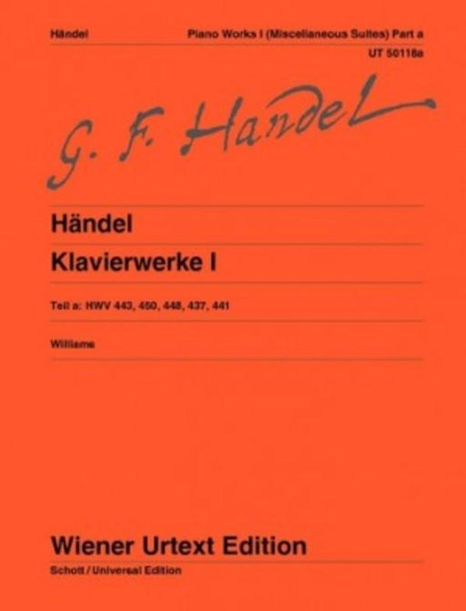 Handel - Piano Works Vol. 1a
